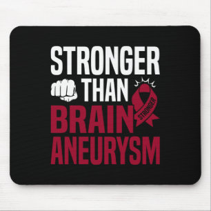 Aneurysm Awareness Burgundy Ribbon Mouse Pad