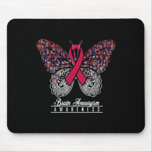 Aneurysm Awareness Butterfly Lovers Gifts Mouse Pad