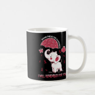 Aneurysm Awareness Elephant 1 Coffee Mug