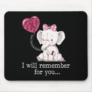 Aneurysm Awareness Elephant Mouse Pad