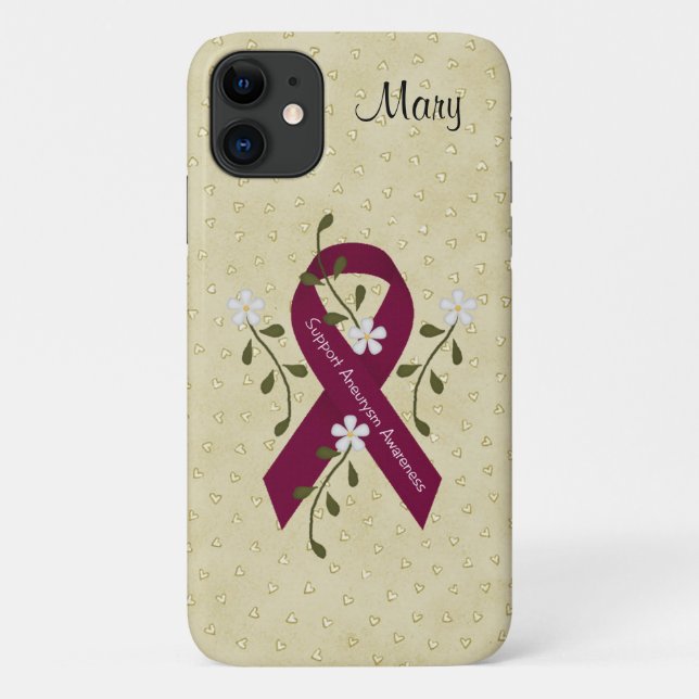 Aneurysm Awareness iPhone 11 Case (Back)