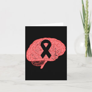 Aneurysm Awareness Month Ribbon With Words 1 Card