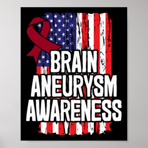 Aneurysm Awareness Ribbon Poster