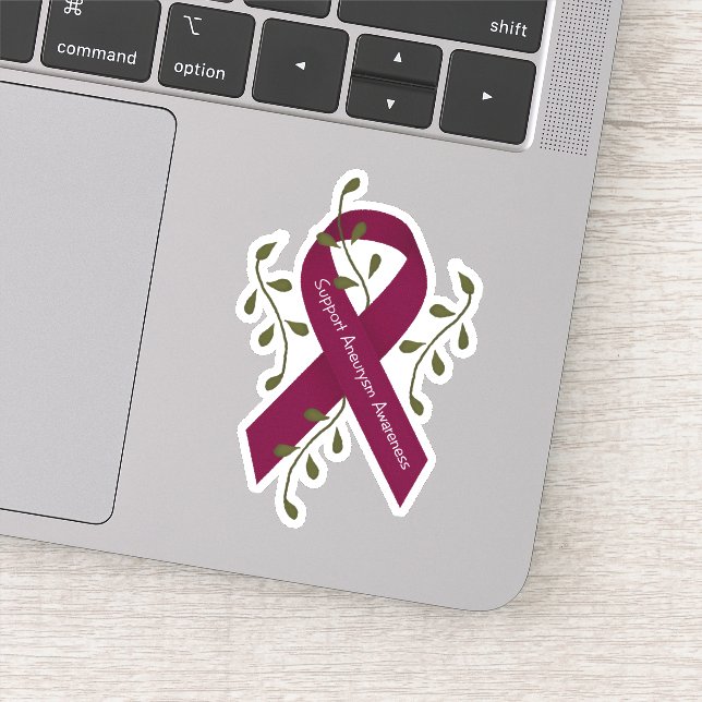 Aneurysm Awareness Ribbon Sticker (Detail)