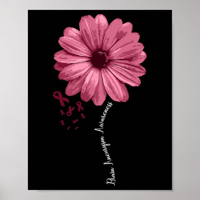 Aneurysm Awareness Warrior Support Unique Pretty  Poster (Front)
