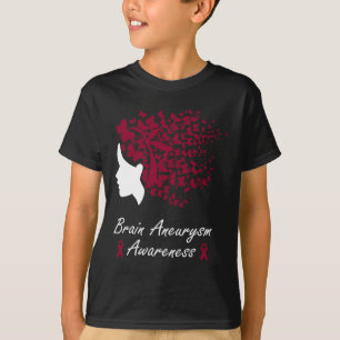 Aneurysm Awareness - Women Butterflies Hair Ribbon T-Shirt