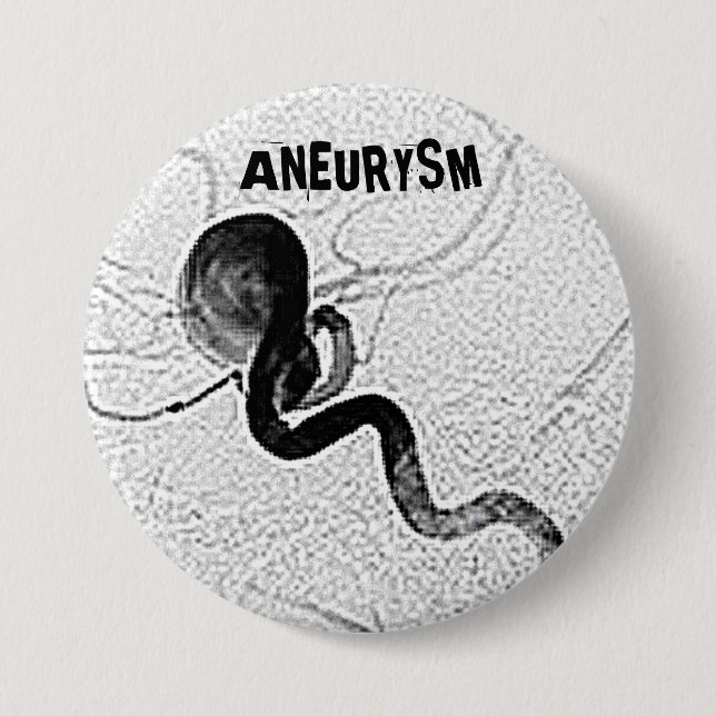 Aneurysm b-1 3 inch round button (Front)