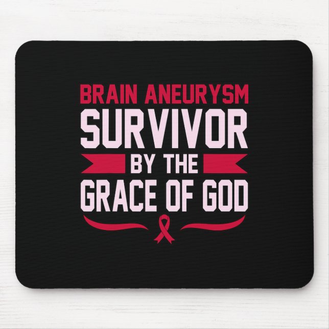 Aneurysm Survivor Awareness Month Support Graphic  Mouse Pad (Front)