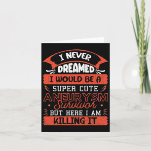 Aneurysm Survivor Brain Surgery Awareness Graphic Card