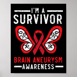 Aneurysm Survivor Medical Condition Aneurysm Aware Poster