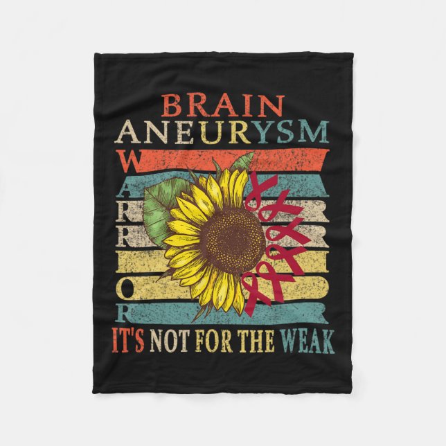 Aneurysm Warrior 2  Fleece Blanket (Front)