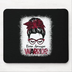 Aneurysm Warrior Month Burgundy Ribbon  Mouse Pad