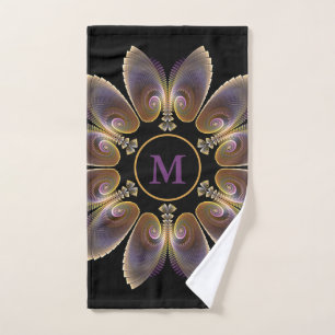 Ange Abstraite ailes Mandala Monogramme fractal