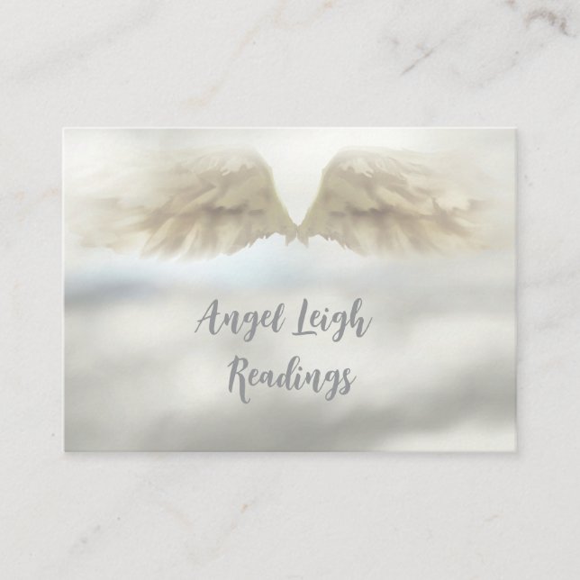Ange Ailes Lumière, Spirituelle, Reiki, carte de v (Devant)