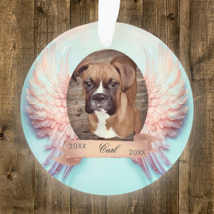 Ange Ailes Pet Memorial Acrylique Ornement
