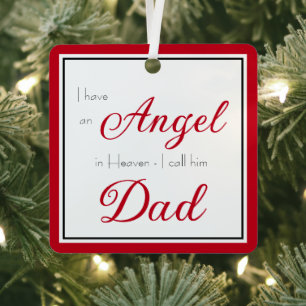 Ange au Ciel Décoration de Noël à la mémoire de Pa