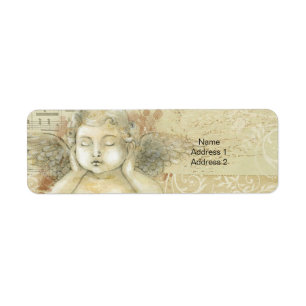 ange cherubin de style antique avec les mains sur