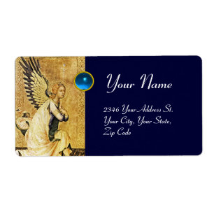ANGE d'ANNONCE, saphir bleu