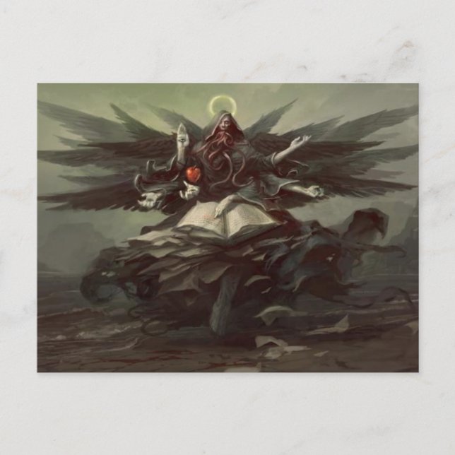 Ange d'Azrael de carte postale de la mort (Devant)