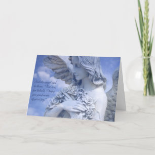 Ange de carte de vacances de paix