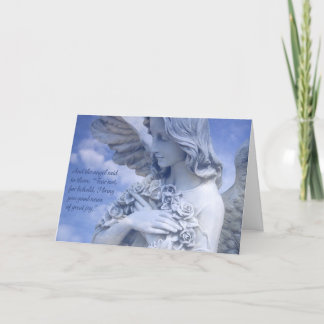 Ange de carte de vacances de paix