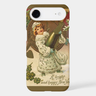 Ange de Champagne du Nouvel An Victorien Vintage