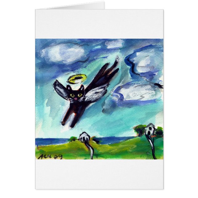 Ange de chat noir (Devant)