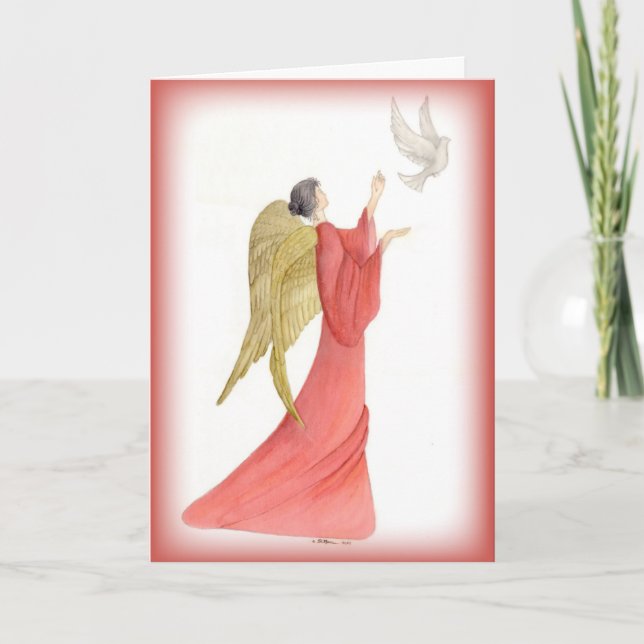 Ange de Dieu Carte religieuse de Noël (Devant)