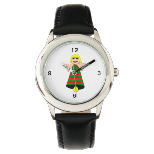 Ange de Noël Bell Enfants Montre avec des chiffres