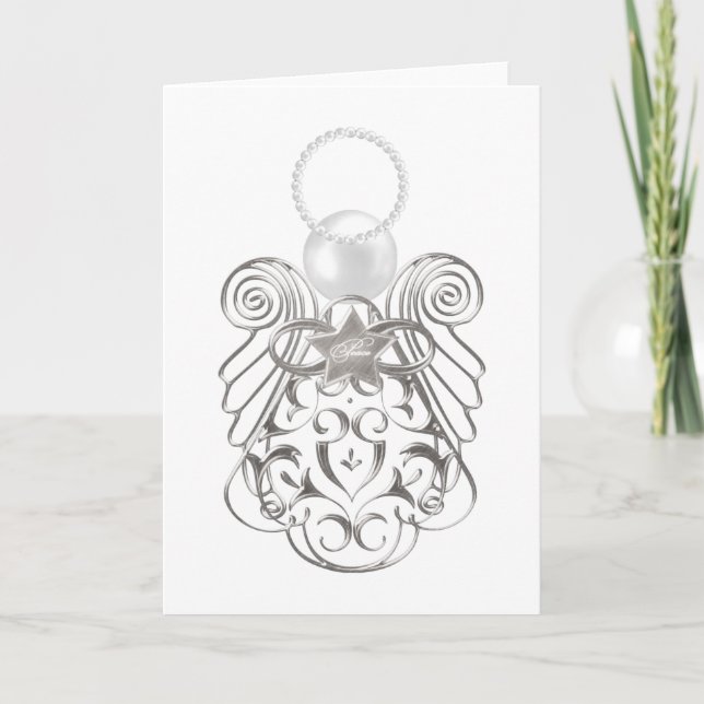 Ange de Noël de carte de paix (Devant)