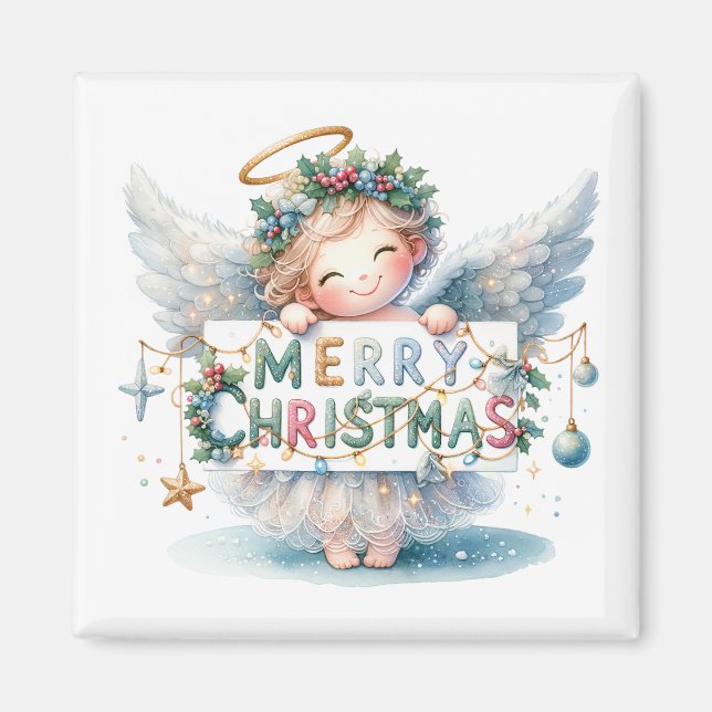 Ange de Noël Magnet (Devant)