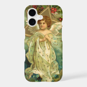 Ange de Noël victorien avec une étoile dorée vinta
