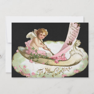 Ange d'invitation à la carte de la Saint-Valentin 