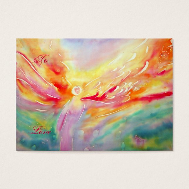 Ange - étiquette cadeau de Noël (Devant)