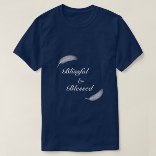 Ange Feather Blissful & Blessed Zen Blue T-shirt