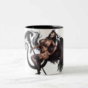 Ange foncé de "Helchen", tasse