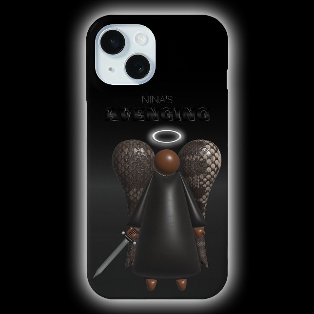 Ange noir, coque iphone d'Ange vengeur (Black Avenging Angel )