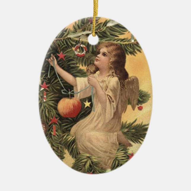 Ange victorien Ornement de Noël (Devant)