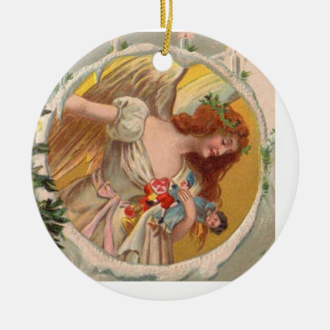 Ange victorien Ornement de Noël (Devant)