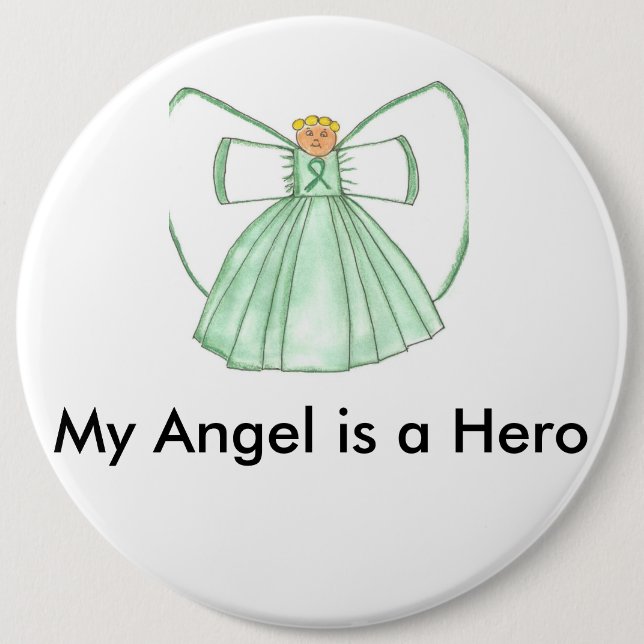 angel1 6 inch round button (Front)