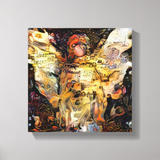 Angel 1187 Kisty Imprimer 10" X 10" Toile Emballée