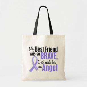 Angel 1 Best Friend (Female) Stomach Cancer Tote Bag