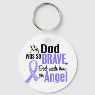 Angel 1 Dad Esophageal Cancer Keychain