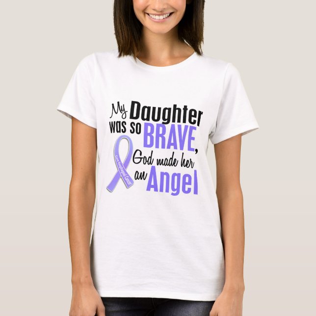 Angel 1 Daughter Esophageal Cancer T-Shirt (Front)