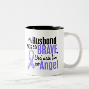 Angel 1 Husband Esophageal Cancer Two-Tone Coffee Mug