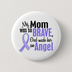 Angel 1 Mom Stomach Cancer 2 Inch Round Button