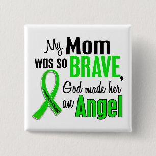 Angel 1 Non-Hodgkins Lymphoma Mom 2 Inch Square Button