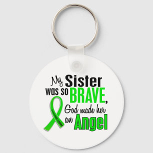 Angel 1 Non-Hodgkin's Lymphoma Sister Keychain