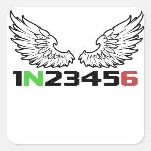 angel 1N23456 Square Sticker