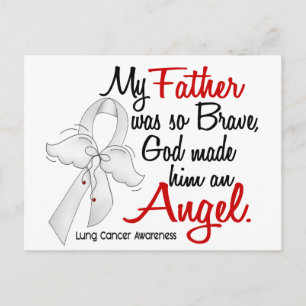 Angel 2 Father Lung Cancer Postcard